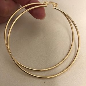 18k Gold Filled Big Hoop Earrings
